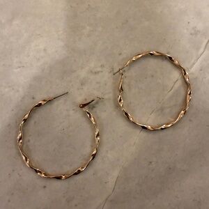 Gold plated earrings- hoops